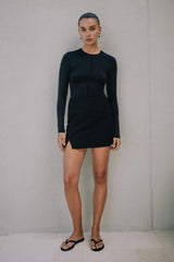 RAEF THE LABEL - NIA LONG SLEEVE TOP - BLACK