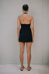 RAEF THE LABEL - TESSA HALTER TANK - BLACK