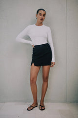 RAEF THE LABEL - NIA LONG SLEEVE TOP - WHITE