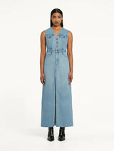 NOBODY DENIM - ROXANNE MAXI DRESS - LINEN DENIM