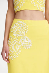 SIGNIFICANT OTHER - CARLY MAXI SKIRT - LEMON