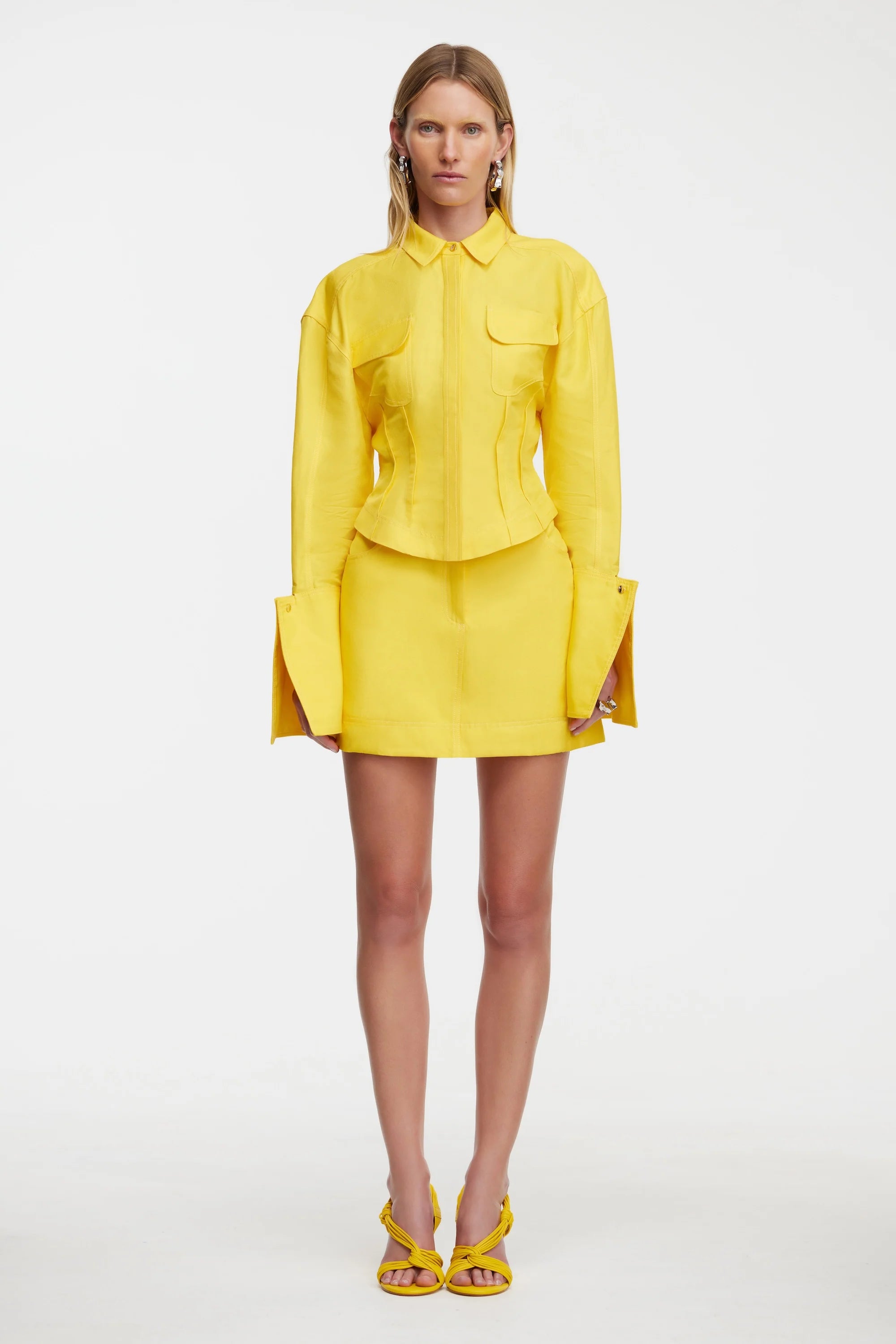 ACLER - GARDIE MINI SKIRT - CITRINE YELLOW