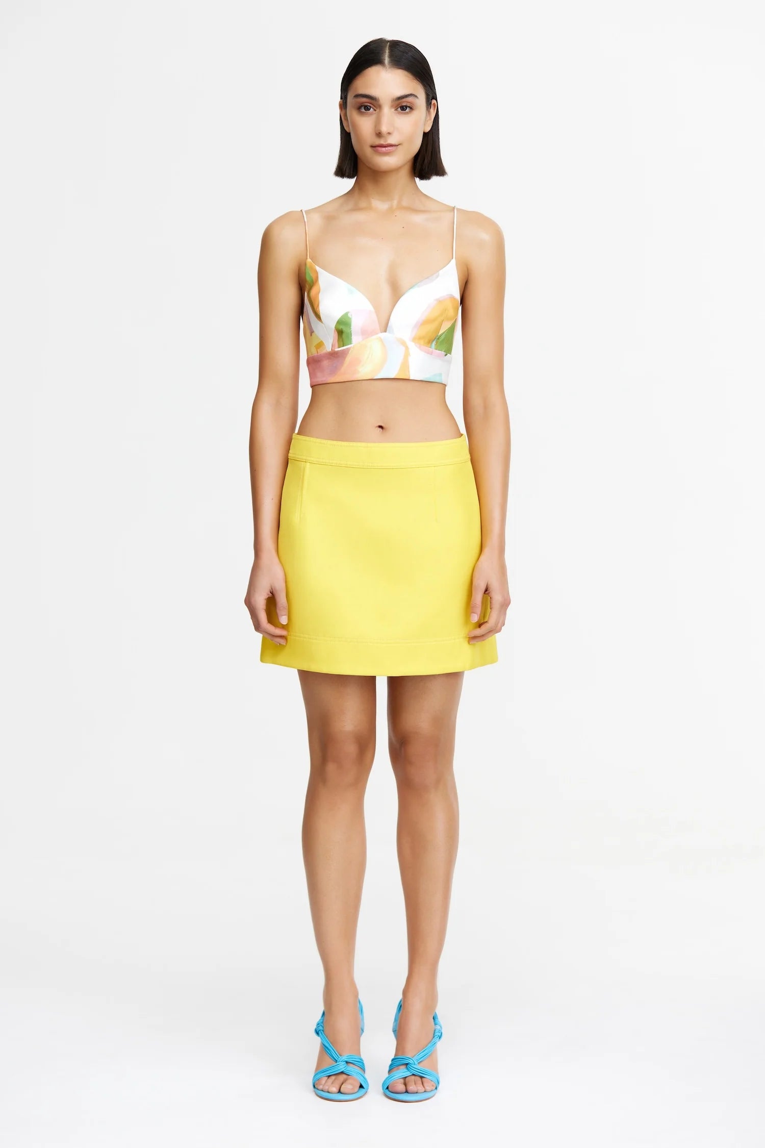 ACLER - GARDIE MINI SKIRT - CITRINE YELLOW