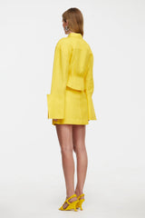 ACLER - GARDIE MINI SKIRT - CITRINE YELLOW