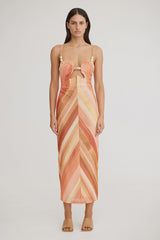 SIGNIFICANT OTHER - MATTIE MIDI DRESS - SHERBET  STRIPE