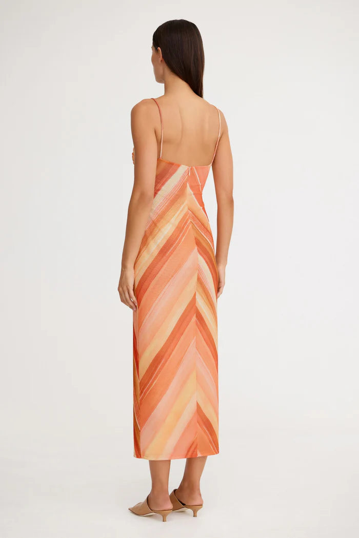 SIGNIFICANT OTHER - MATTIE MIDI DRESS - SHERBET  STRIPE