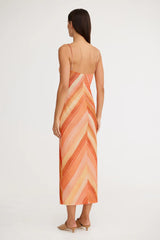 SIGNIFICANT OTHER - MATTIE MIDI DRESS - SHERBET  STRIPE