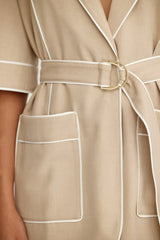 SIGNIFICANT OTHER - ABRIELLE SHIRT DRESS - SAND