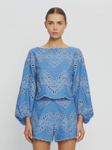 KIVARI - DANIELLE TOP - BLUE