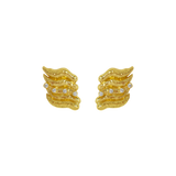 MOUNTAIN & MOON - DEMI ERRINGS - GOLD WHITE