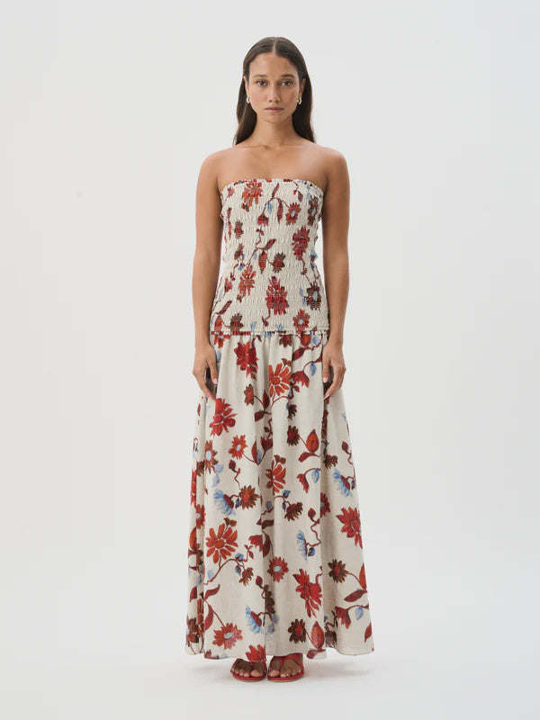 ROAME. - MILLIE DRESS - CACTUS BLOOM SAND