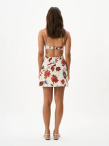 ROAME - MARCY MINI SKIRT - CACTUS BLOOM SAND