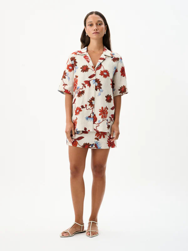 ROAME - CRUZ SHIRT - CACTUS BLOOM SAND