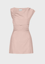 ONE OF OTHERS - BLANE ASYM MINI DRESS - MUSK