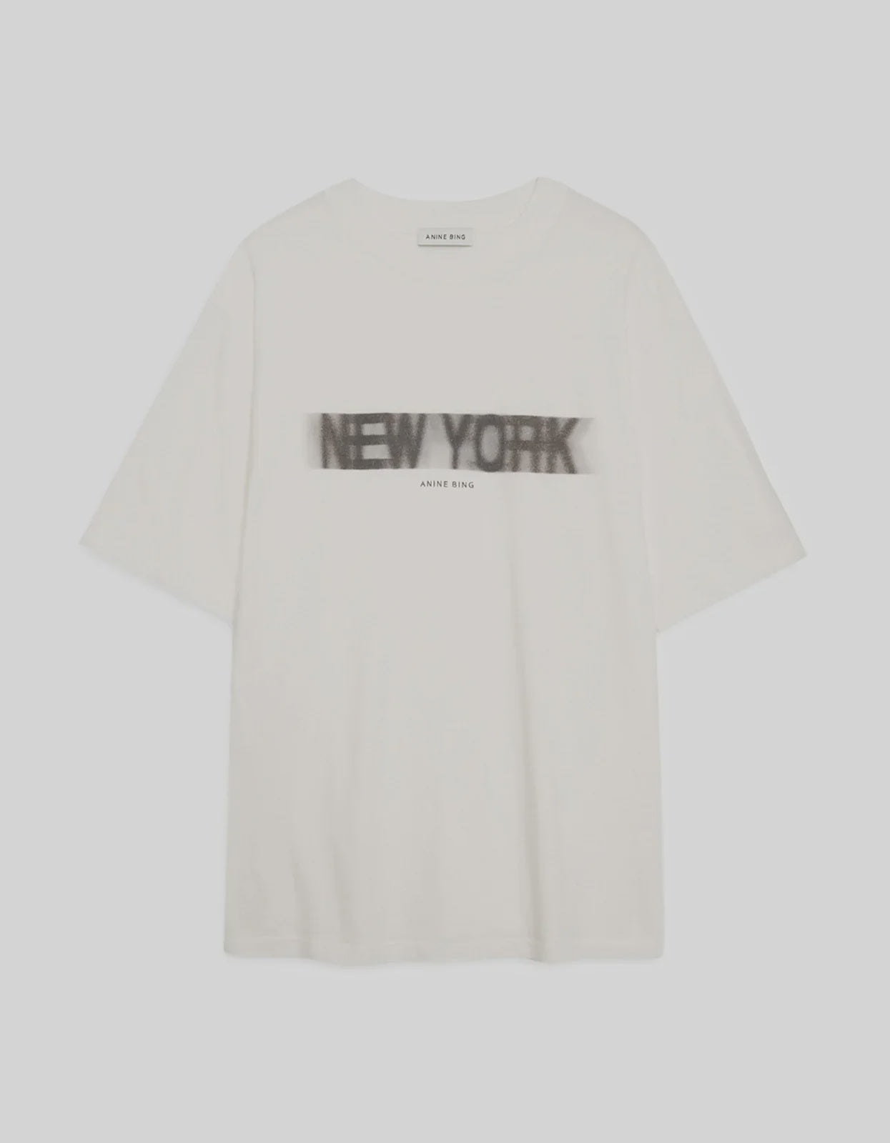 ANINE BING - CASON TEE BLUR - IVORY