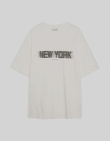 ANINE BING - CASON TEE BLUR - IVORY