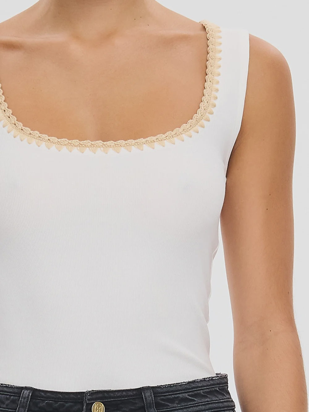 KIVARI - ESME TANK TOP - IVORY