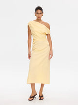 KIVARI - KARINA MIDI DRESS - BUTTER