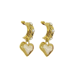 MOUNTAIN & MOON - ELENA EARRINGS - GOLD PEARL