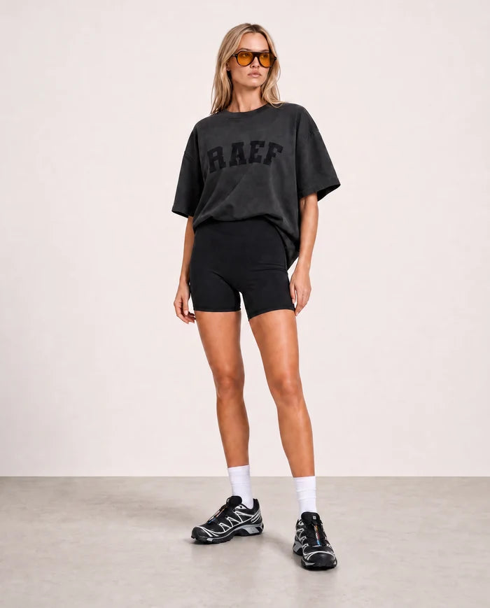 PRE ORDER - RAEF THE LABEL - ELLA BOYFRIEND TEE - WASHED BLACK