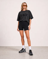 PRE ORDER - RAEF THE LABEL - ELLA BOYFRIEND TEE - WASHED BLACK