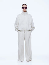 ENA PELLY - PARIS TERRY ZIP THRU - OAT MARLE