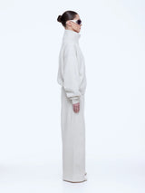 ENA PELLY - PARIS TERRY ZIP THRU - OAT MARLE