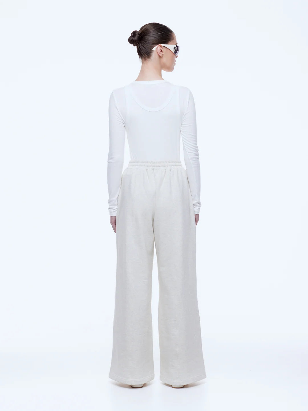 ENA PELLY - PARIS TERRY TRACK PANT - OAT MARLE