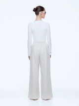 ENA PELLY - PARIS TERRY TRACK PANT - OAT MARLE