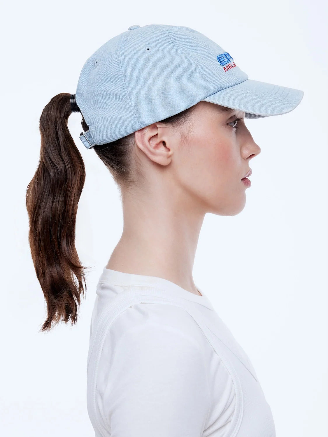 ENA PELLY - E.PELLY STUDIOS CAP - PALE BLUE