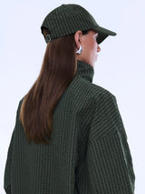 ENA PELLY - FALLON CHECK CAP - OLIVE CHECK