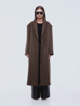 ENA PELLY - SCARLET COAT - ESPRESSO