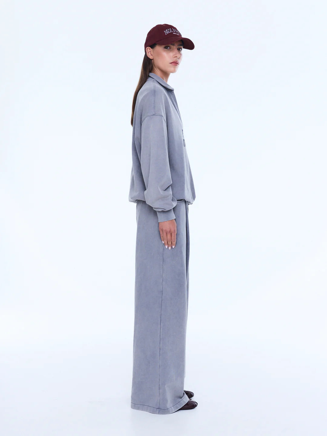 ENA PELLY - IVA JERSEY POLO - DOVE GREY