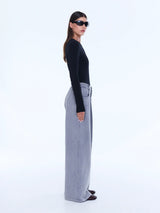 ENA PELLY - IVA JERSEY PANT - DOVE GREY