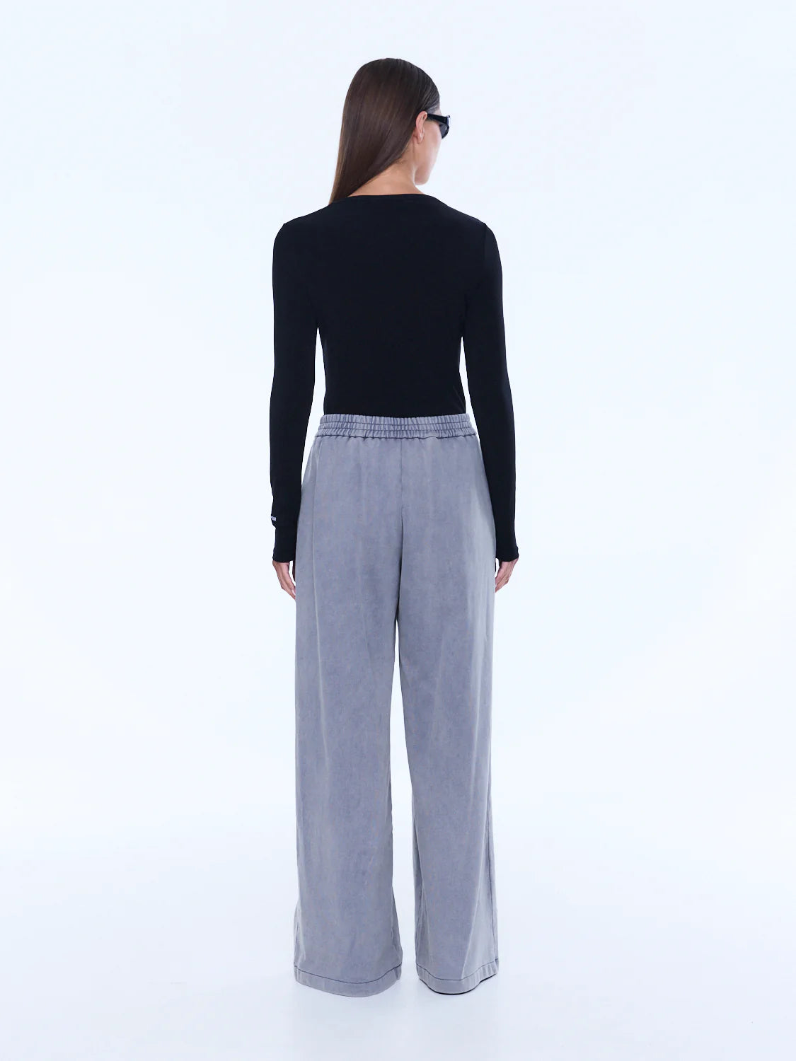 ENA PELLY - IVA JERSEY PANT - DOVE GREY