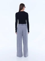 ENA PELLY - IVA JERSEY PANT - DOVE GREY