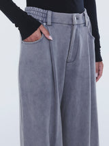 ENA PELLY - IVA JERSEY PANT - DOVE GREY