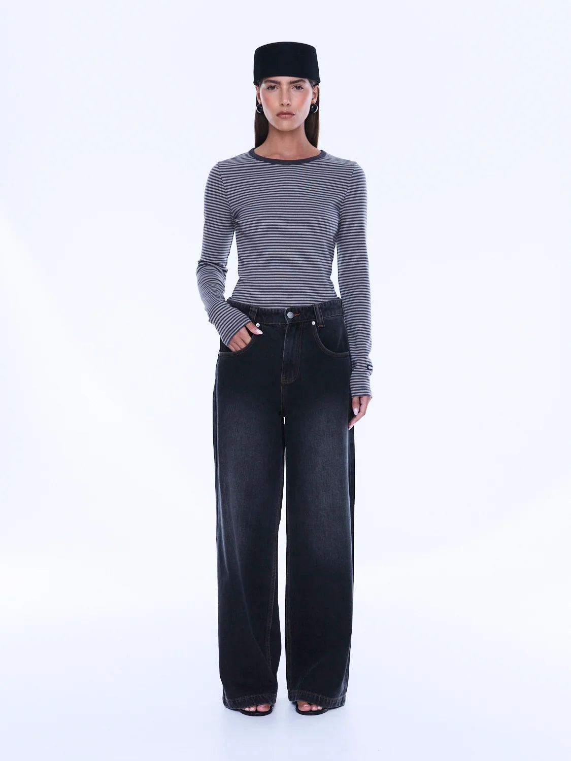 ENA PELLY - GEORGIA DENIM JEAN - BLACK WASH
