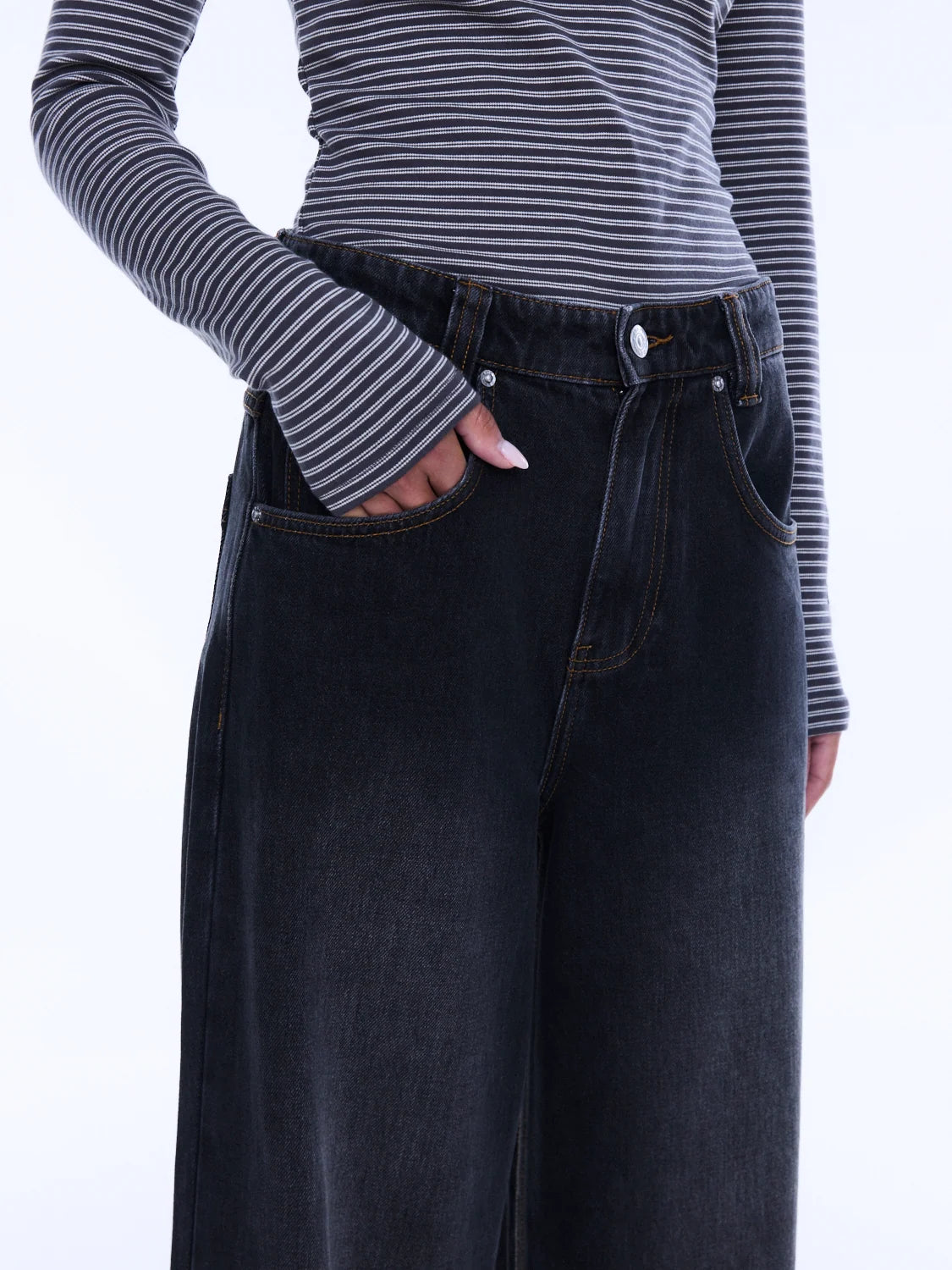 ENA PELLY - GEORGIA DENIM JEAN - BLACK WASH