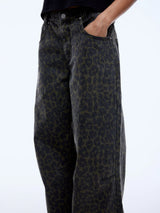 ENA PELLY - EVIE DENIM JEAN - DARK LEOPARD