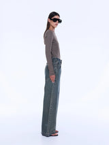 ENA PELLY - GEORGIA DENIM JEAN - WASHED OLIVE