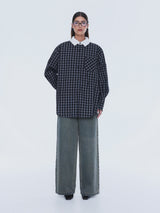 ENA PELLY - LOUISE CHECK SHIRT - BLACK CHECK