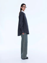 ENA PELLY - LOUISE CHECK SHIRT - BLACK CHECK