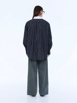 ENA PELLY - LOUISE CHECK SHIRT - BLACK CHECK