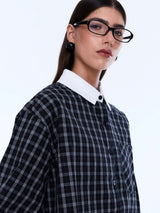 ENA PELLY - LOUISE CHECK SHIRT - BLACK CHECK