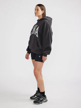 ENA PELLY - COLLEGIATE OVERSIZED HOODIE - VINTAGE BLACK