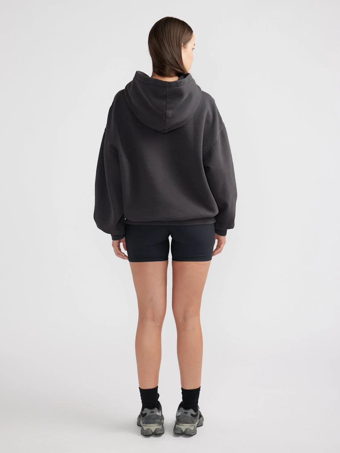 ENA PELLY - COLLEGIATE OVERSIZED HOODIE - VINTAGE BLACK