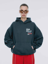 ENA PELLY - SCRIPT STUDIO HOODIE - EMERALD