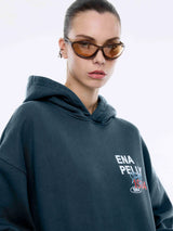 ENA PELLY - SCRIPT STUDIO HOODIE - EMERALD