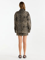 ENA PELLY - SURI OVERSHIRT - LEOPARD PRINT